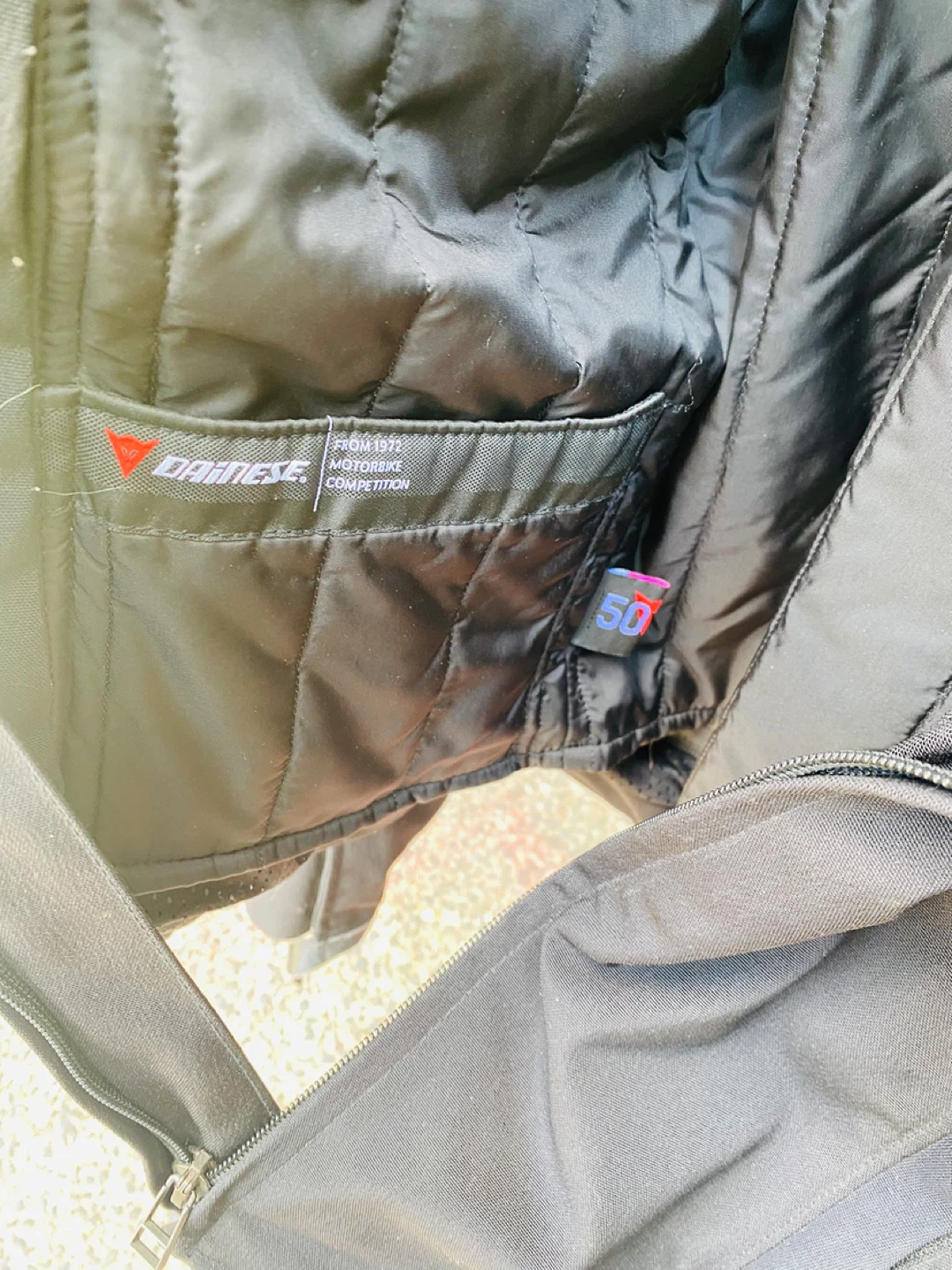 Dainese Black Motorcycle Jacket - Size 50 - photo 3