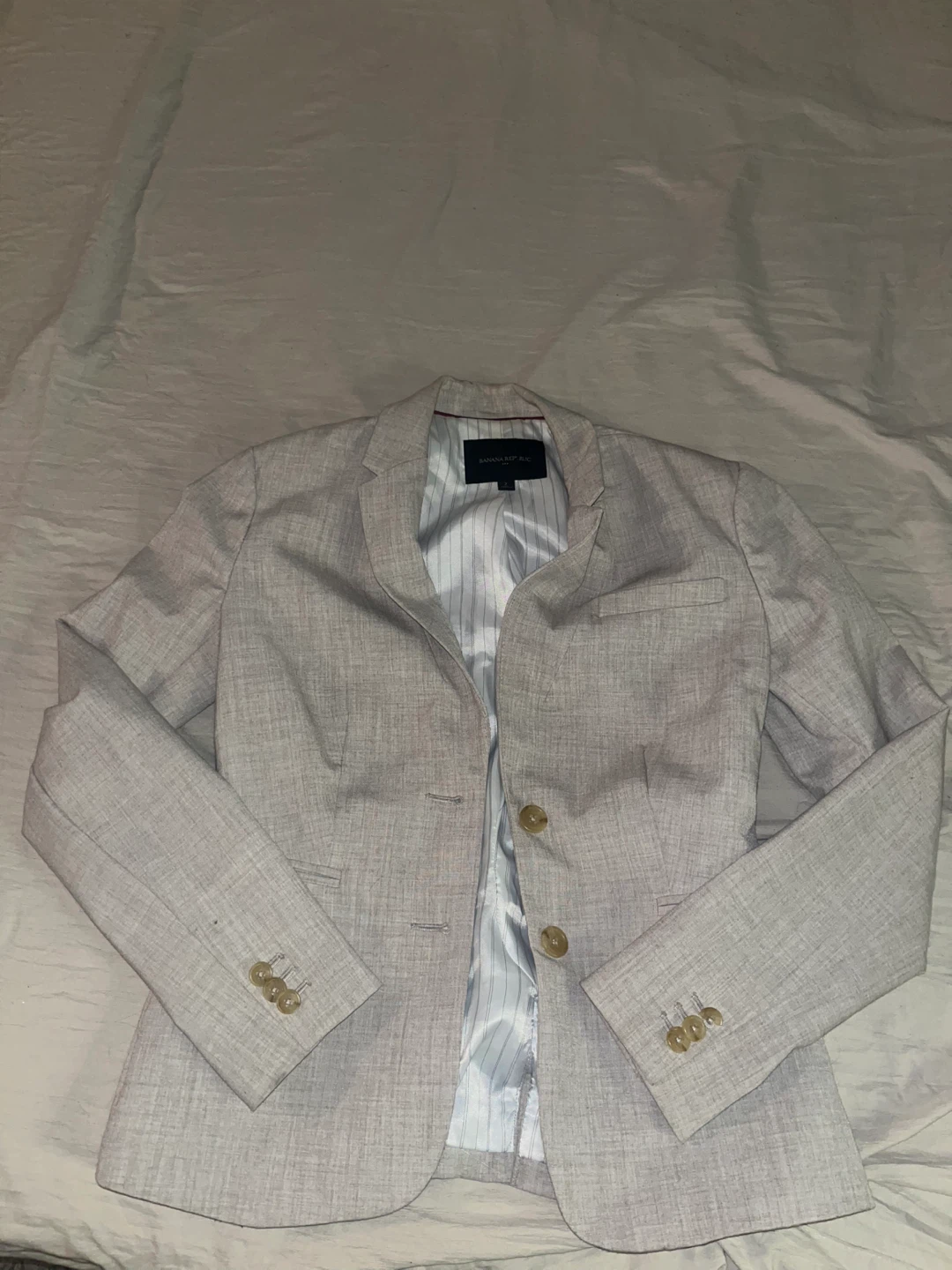 Banana Republic Light Grey Blazer Size 2
