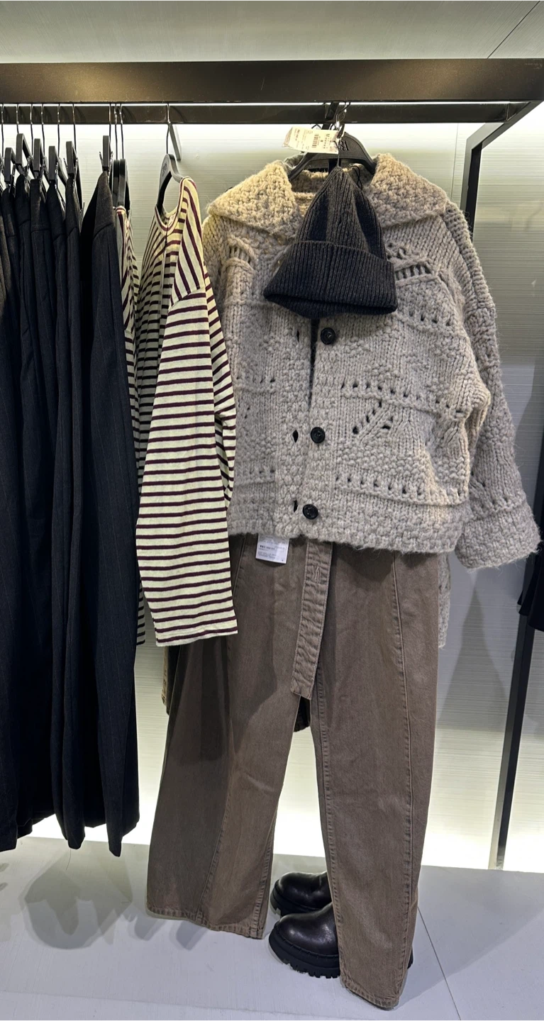Grey Cardigan Jacket with Single Button - photo 2