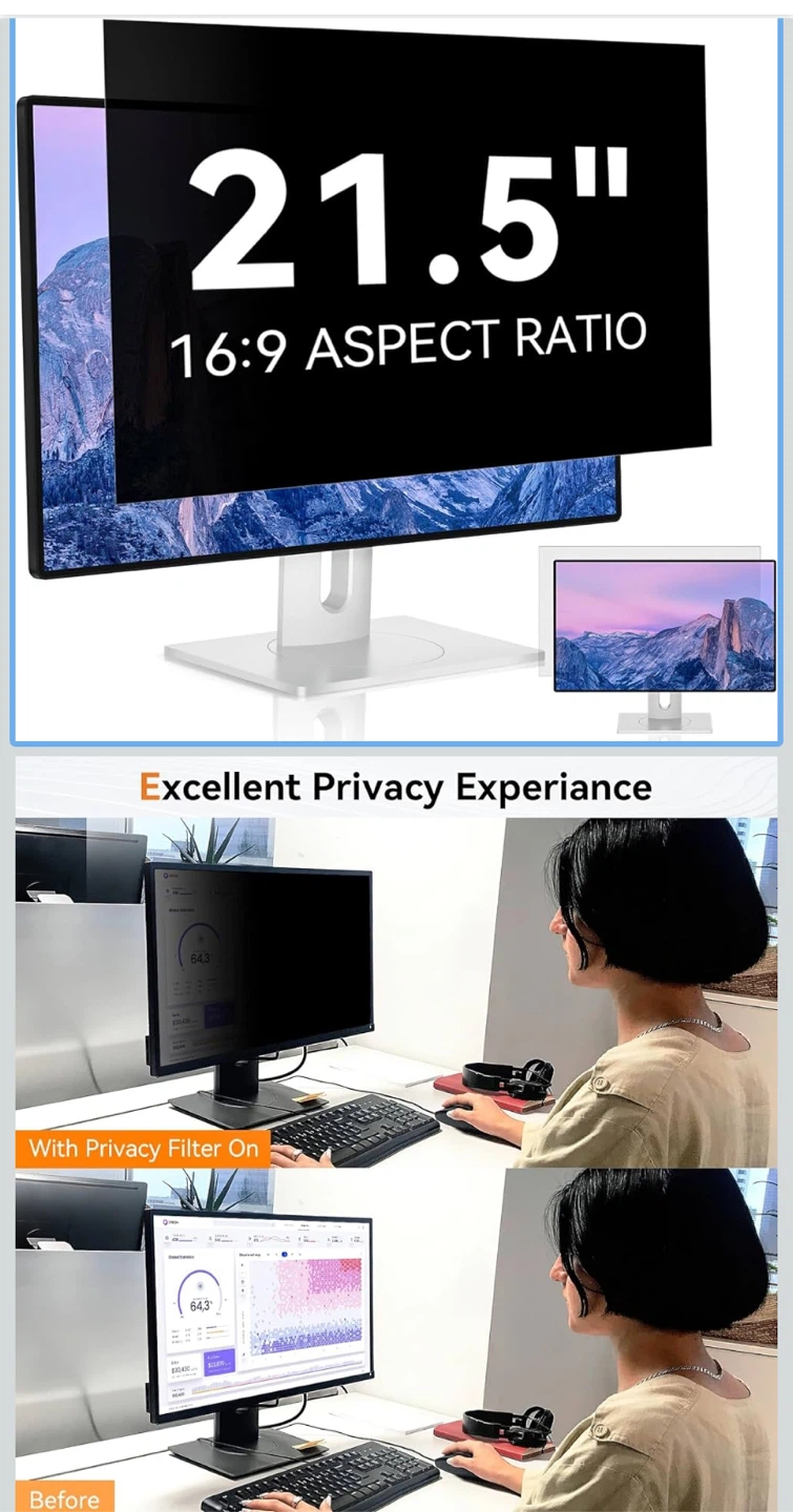 21.5 Inch Computer Privacy Screen Filter