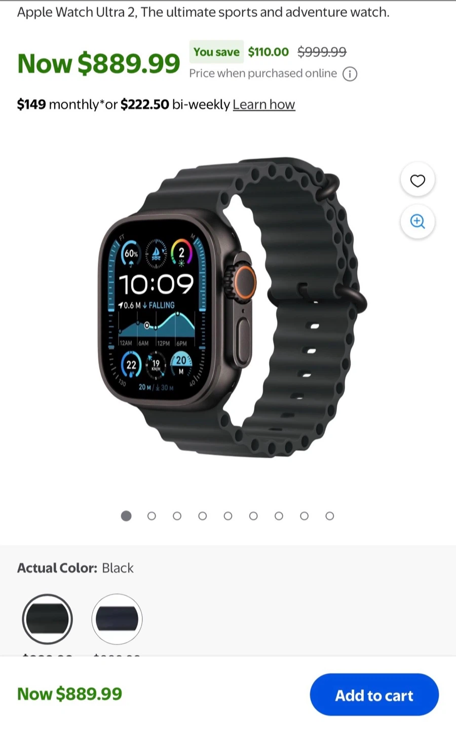 Apple Watch Ultra 2 (GPS + Cellular, 49MM) - Black Titanium - photo 2