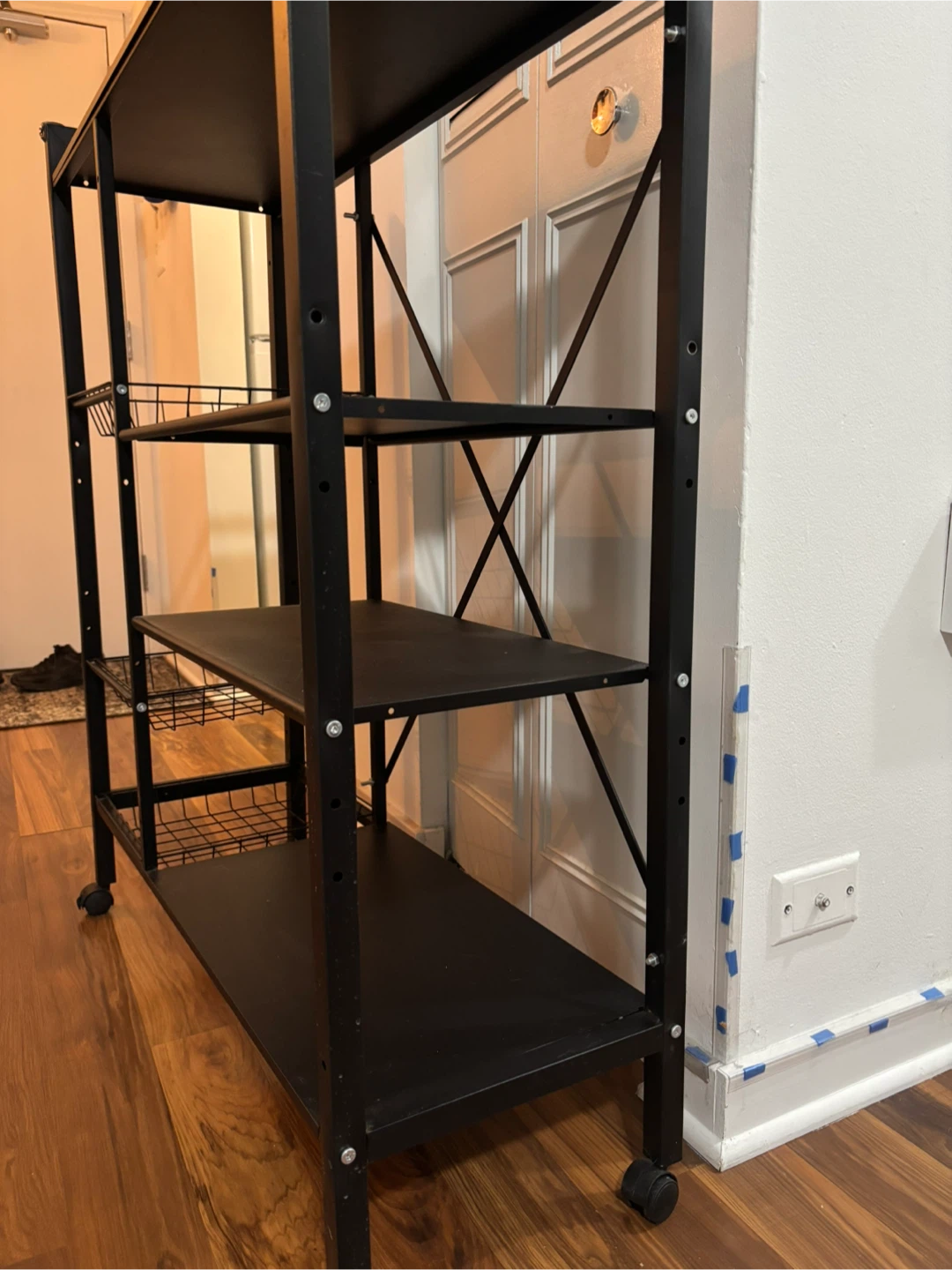 Black Metal Kitchen Baker's Rack Adjustable - photo 5