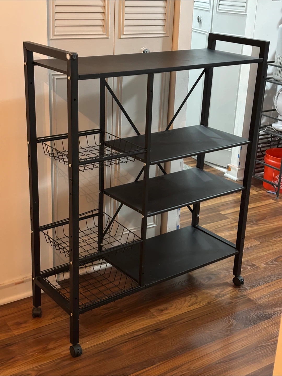 Black Metal Kitchen Baker's Rack Adjustable - photo 2