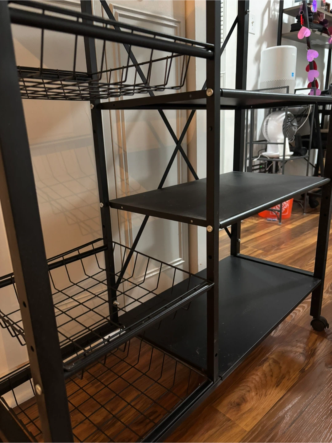 Black Metal Kitchen Baker's Rack Adjustable - photo 4