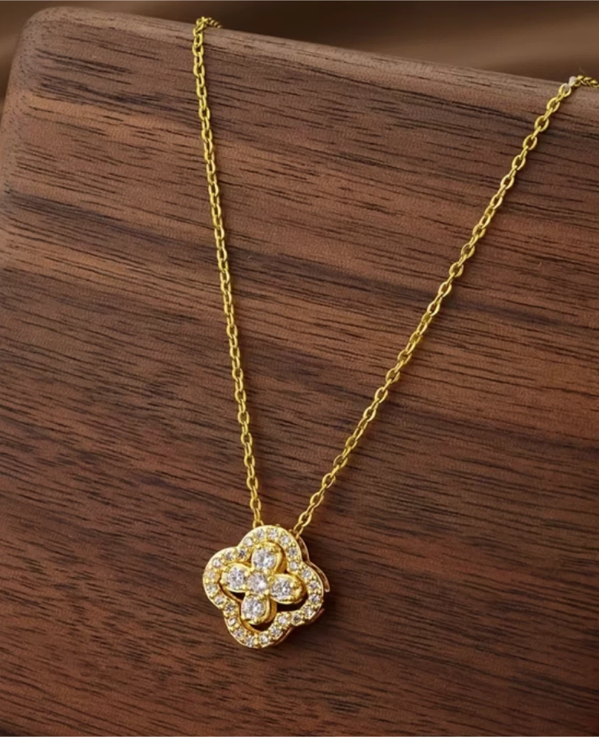 18k gold plated necklace $30