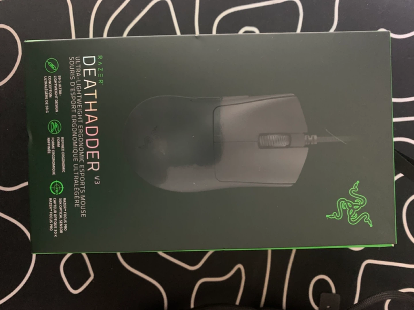 Razer DeathAdder V3 Ultra-Lightweight Ergonomic Gaming Mouse