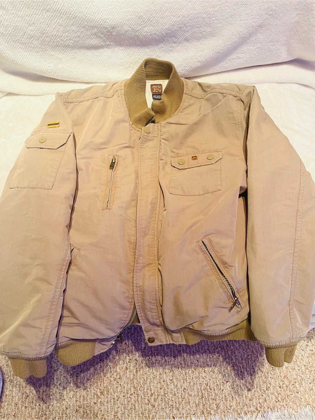 Tan Bomber Jacket