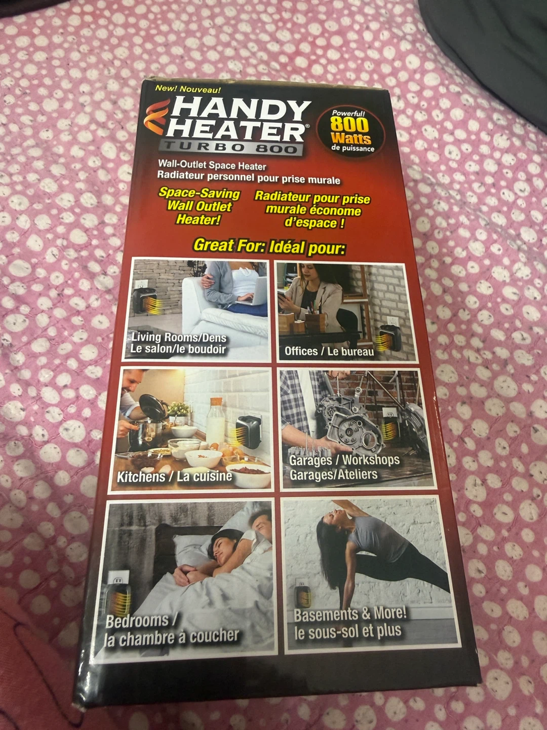 Handy Heater Turbo 800 Wall-Outlet Space Heater - photo 4