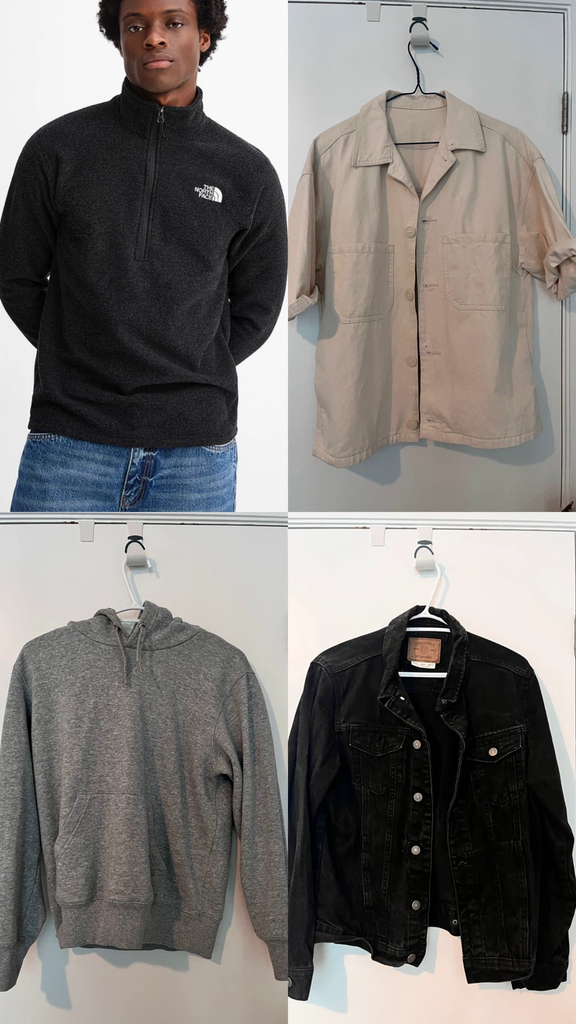Men’s outerwear ($15 & up) 170-175cm