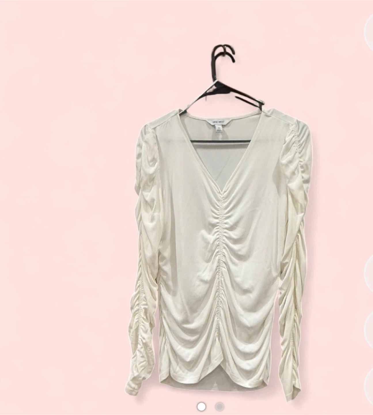 Nine West Women's Ruched Shirt -