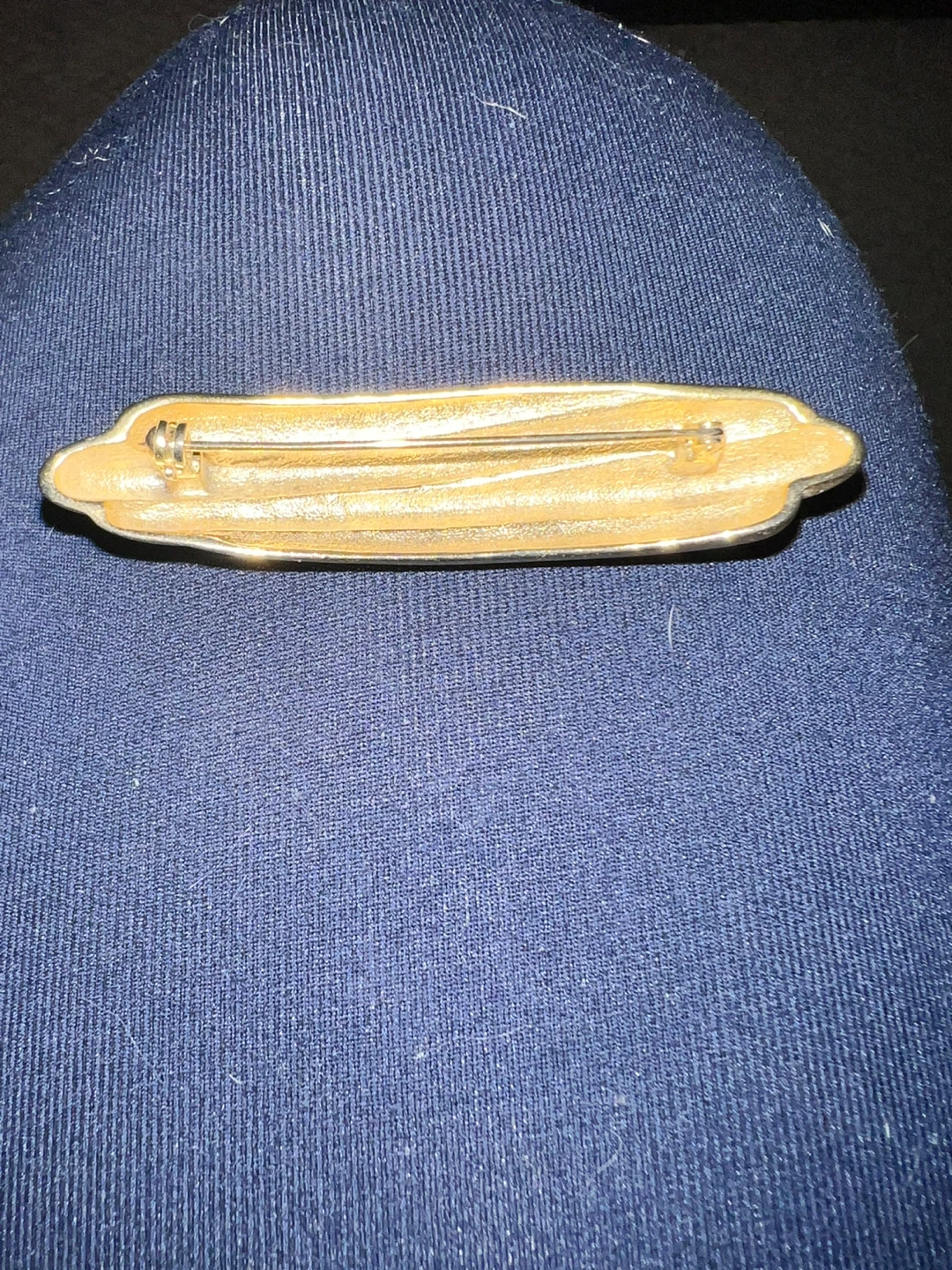 Gold Tone Pin Brooch