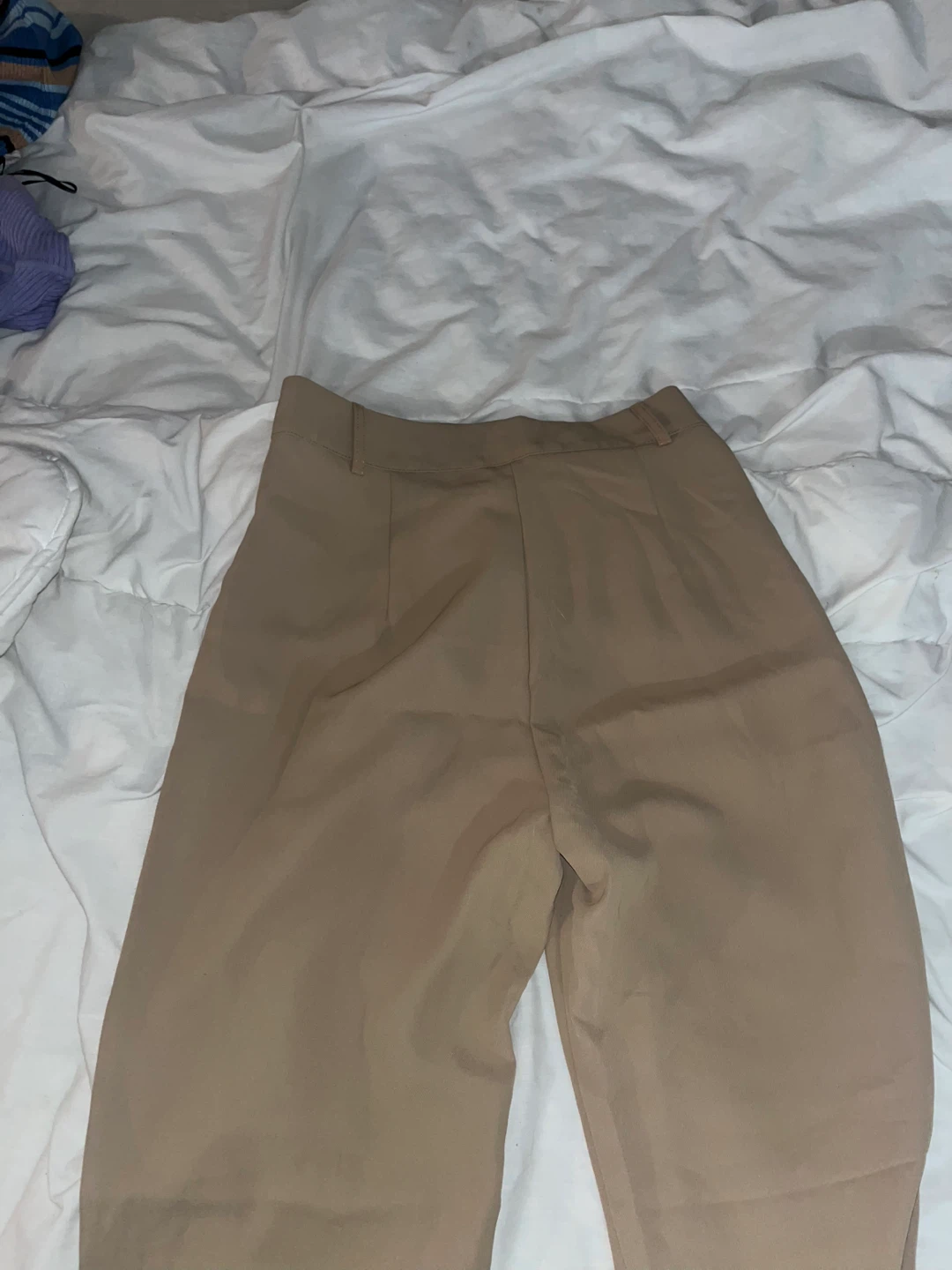 SHEIN Beige Wide Leg Trousers Size US 4 - photo 5