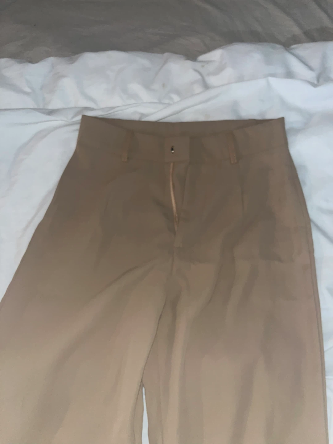 SHEIN Beige Wide Leg Trousers Size US 4 - photo 2