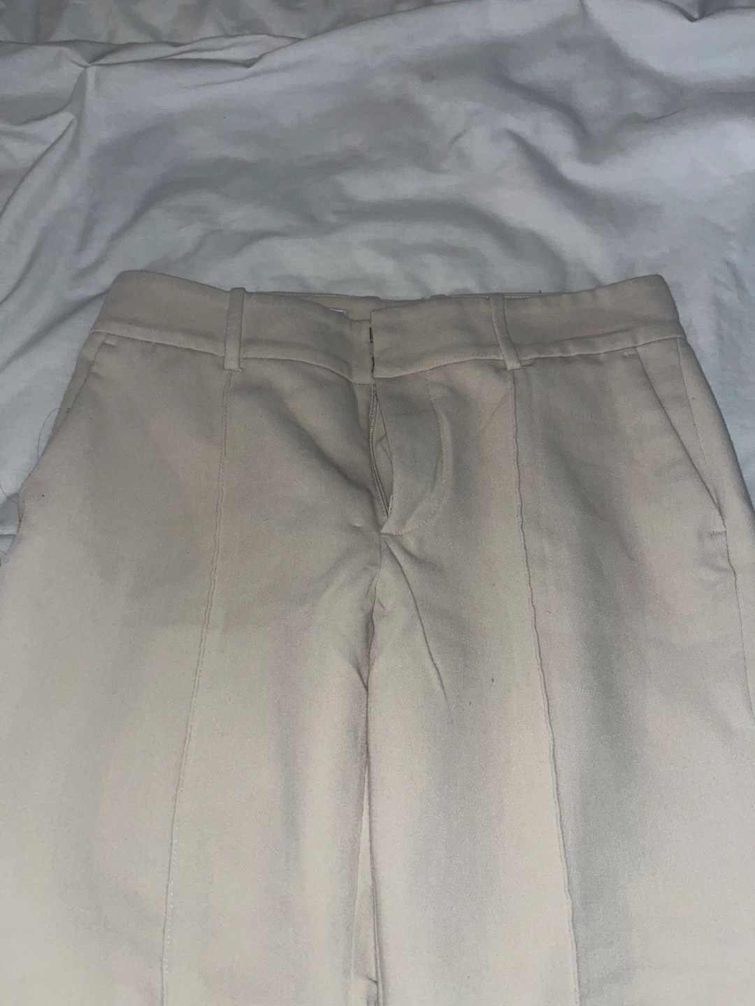 Moving Sale - ZARA Beige Trousers with Zippers Size S - photo 5
