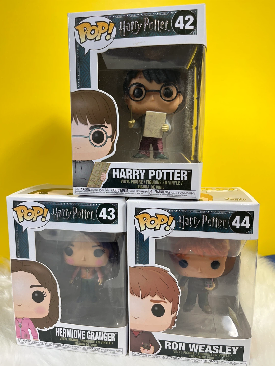 Harry Potter, Hermione Granger & Ron Weasley Vinyl Figures
