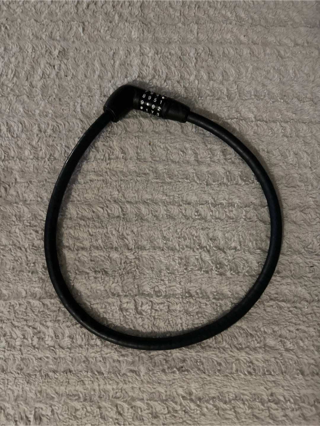 Black Combination Cable Lock
