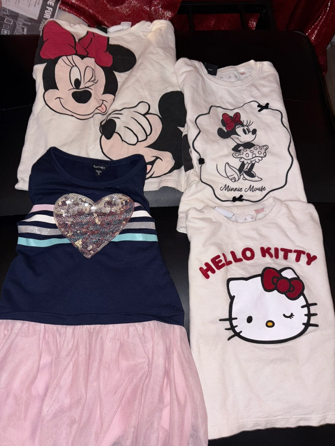 Kids Disney Minnie Mouse & Hello Kitty Tops