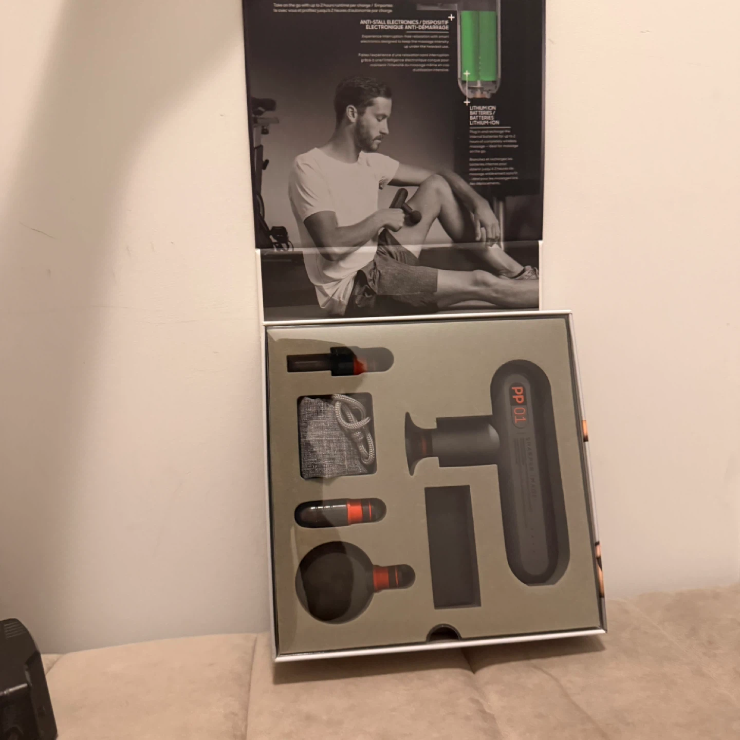 Sharper Image Power Percussion Sport Massage Gun – Like New - photo 2