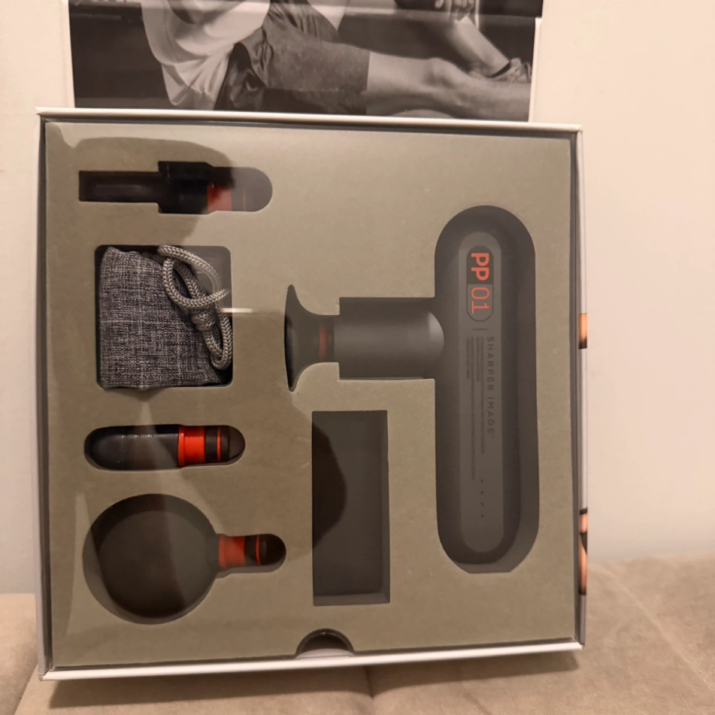 Sharper Image Power Percussion Sport Massage Gun – Like New - photo 4