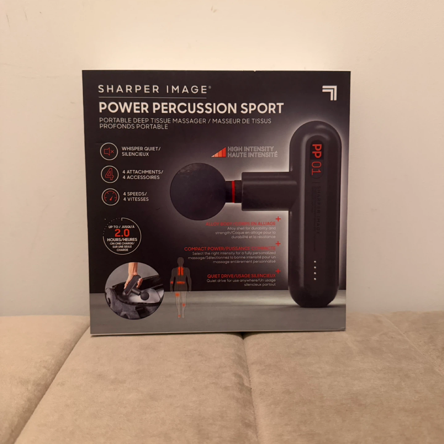 Sharper Image Power Percussion Sport Massage Gun – Like New