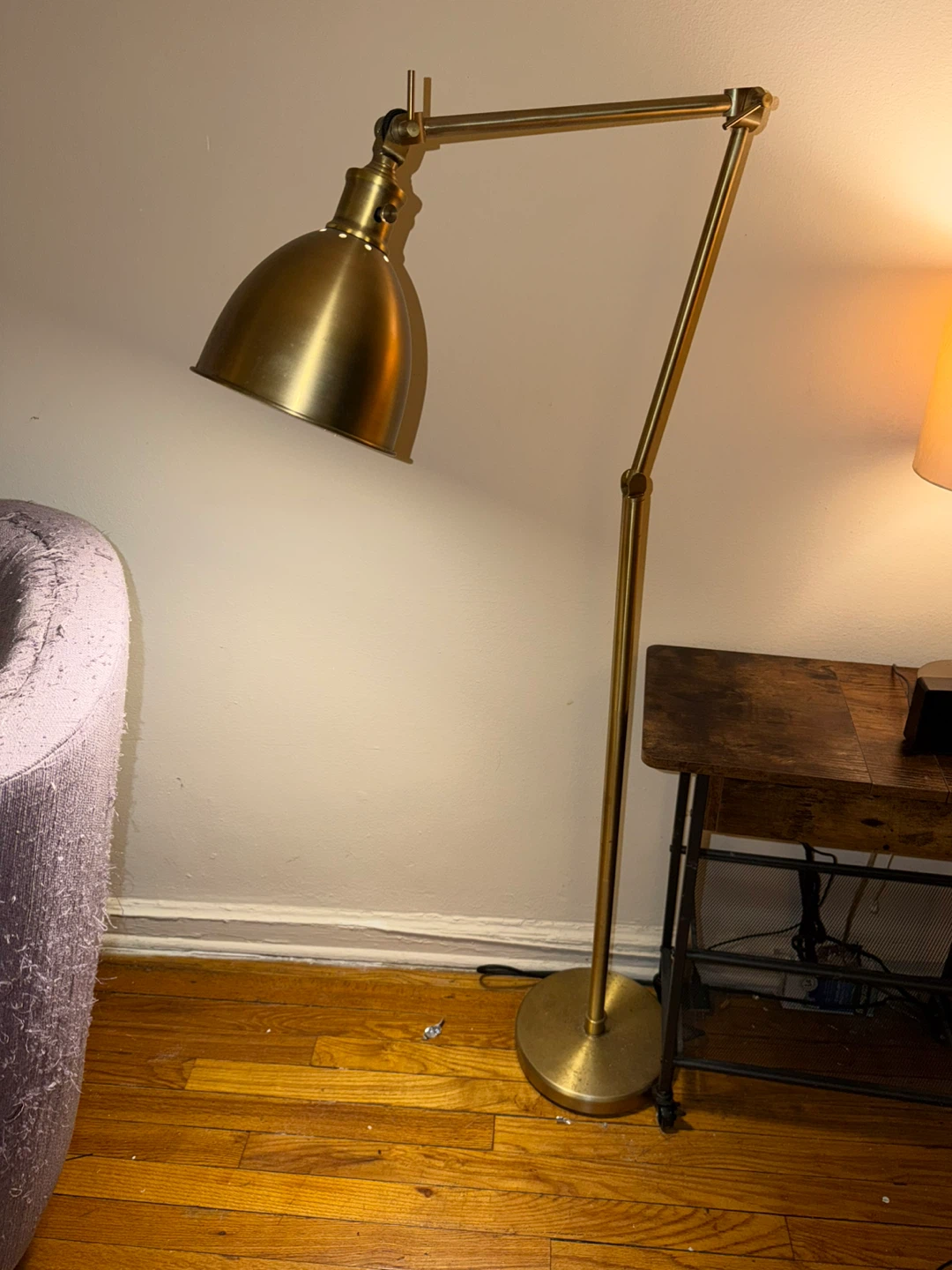 Brass Adjustable Floor Lamp - photo 2