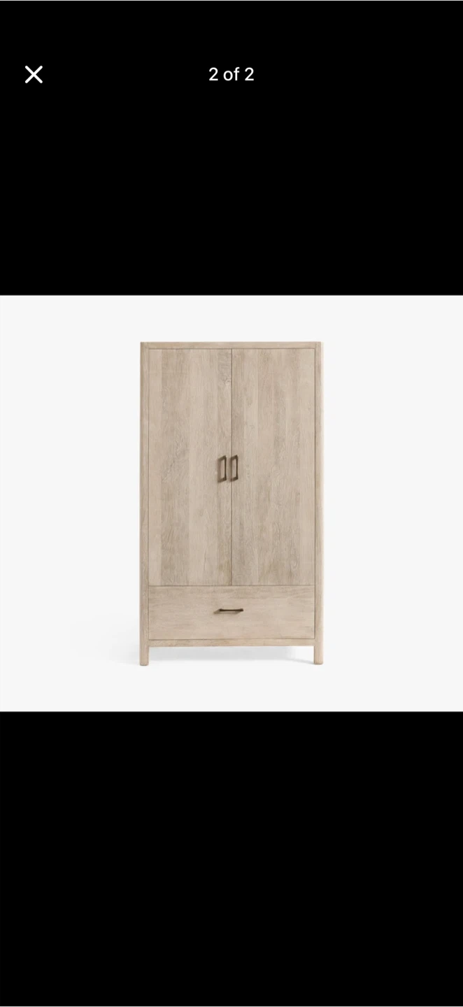 Wooden Wardrobe with Drawer from Pottery Barn - photo 2