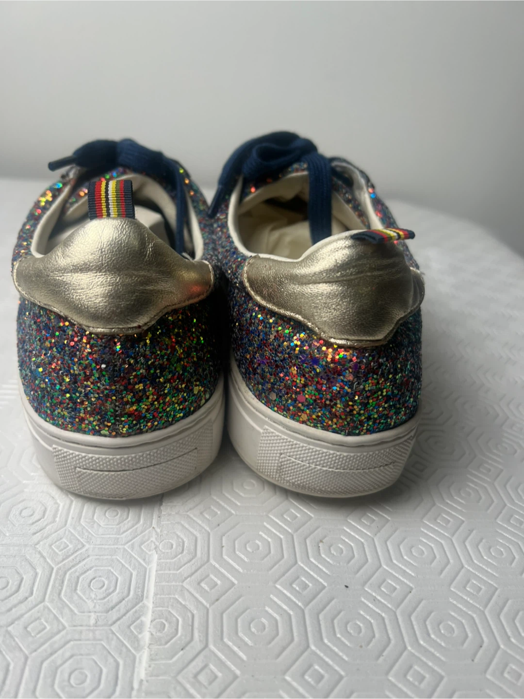 1901 Glitter Sneakers with Stripe Detail - photo 4