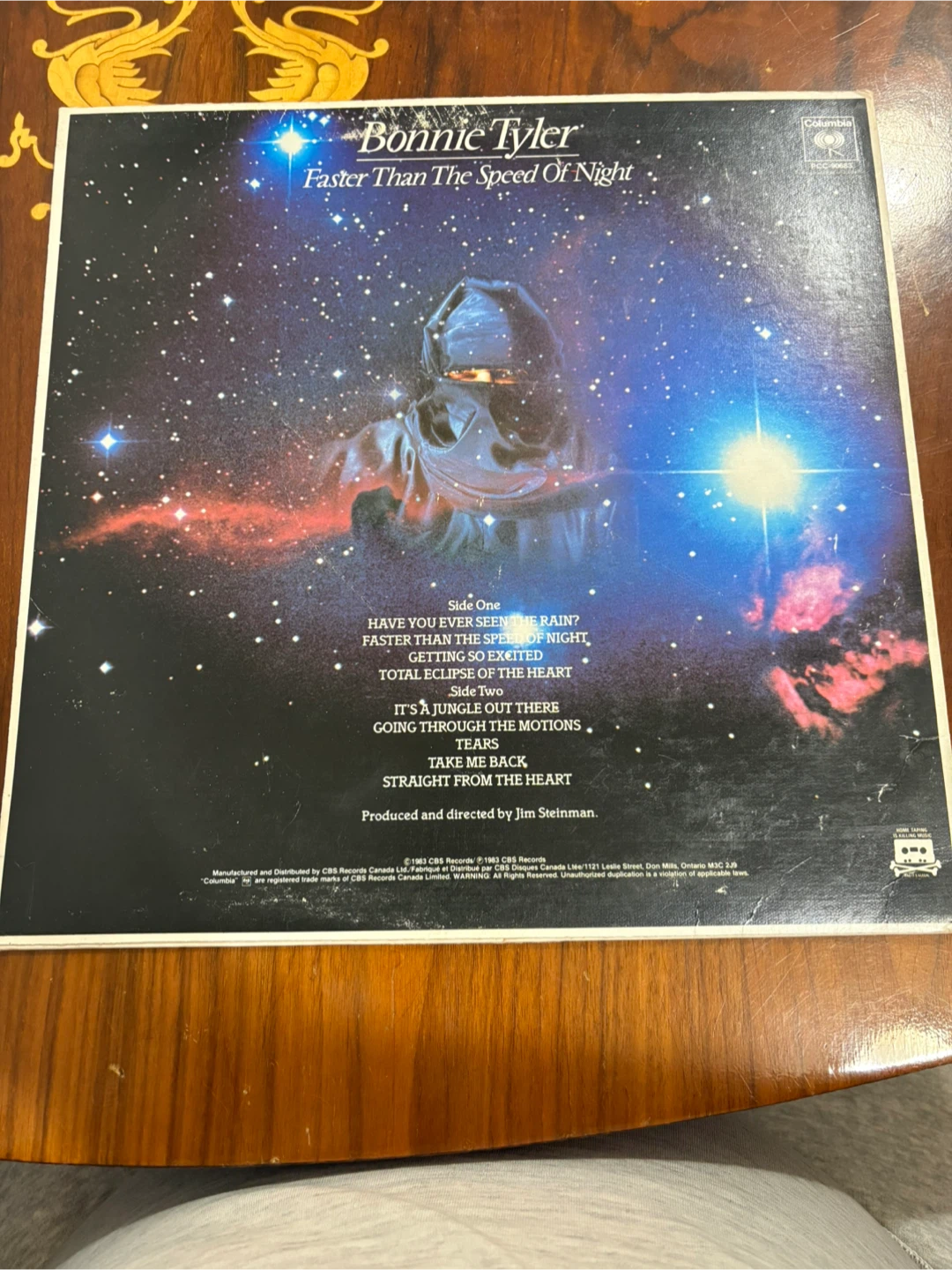 Vintage Bonnie Tyler Faster Than The Speed Of Night Vinyl Record - photo 2