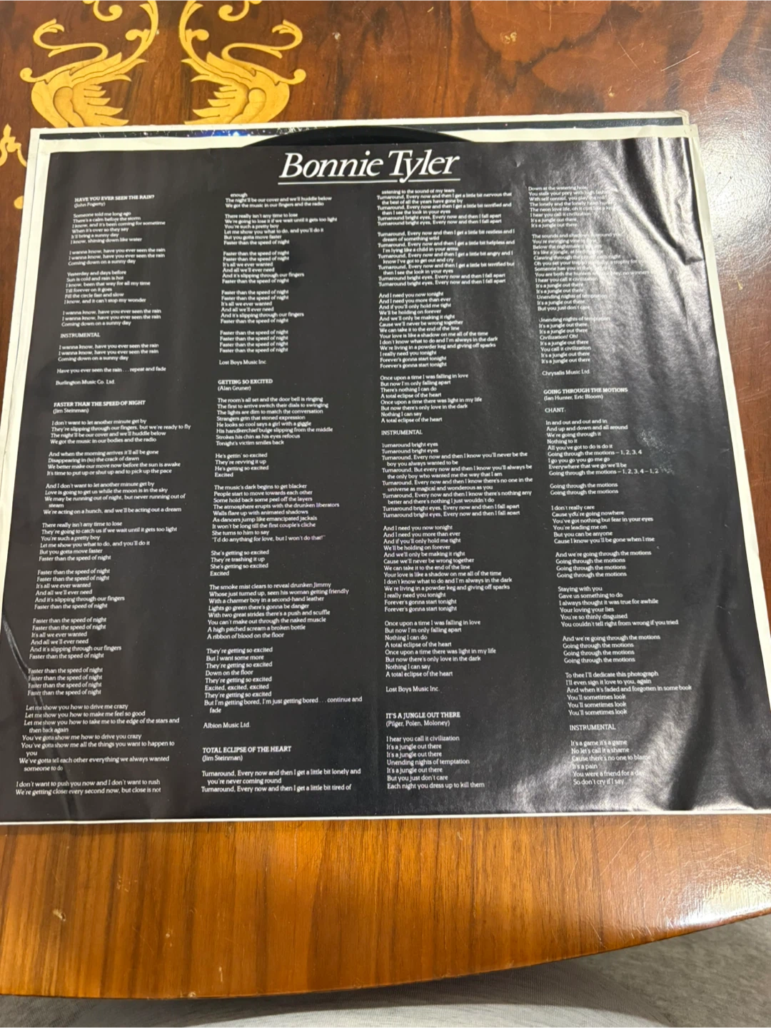 Vintage Bonnie Tyler Faster Than The Speed Of Night Vinyl Record - photo 3