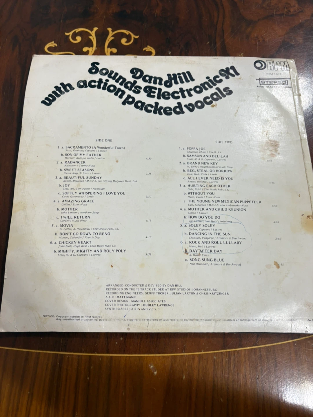 Dan Hill Electronic XI Vinyl Record - photo 2