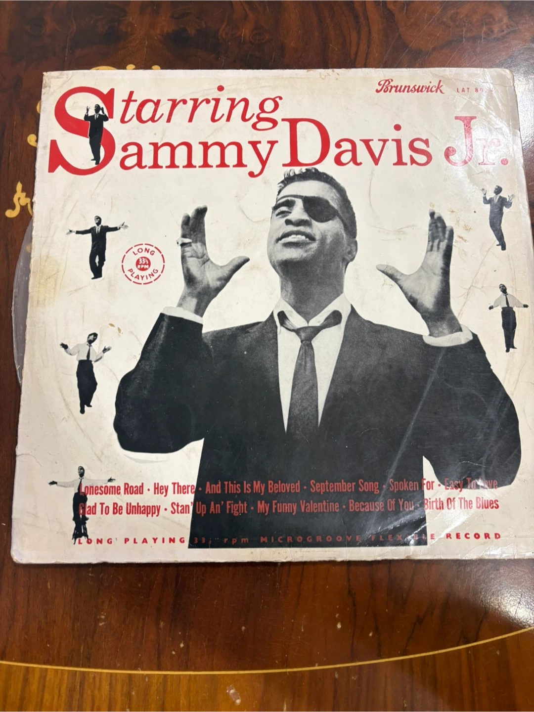 Brunswick Starring Sammy Davis Jr. Vinyl Record LAT 8024