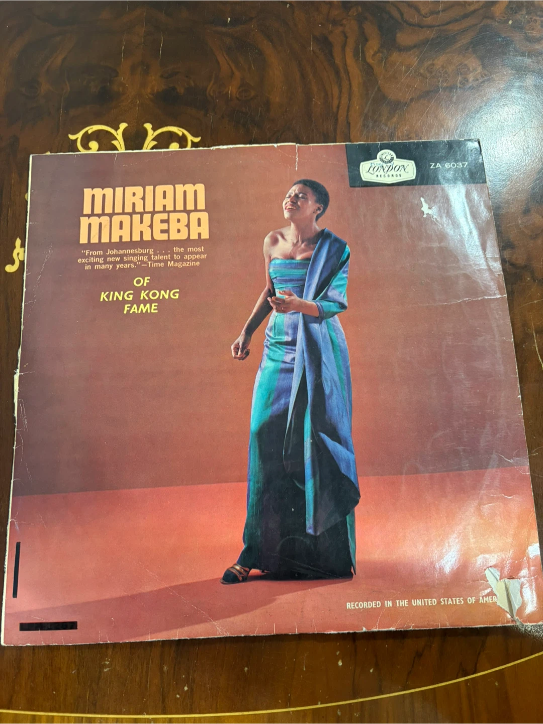 Miriam Makeba of King Kong Fame Vinyl Record