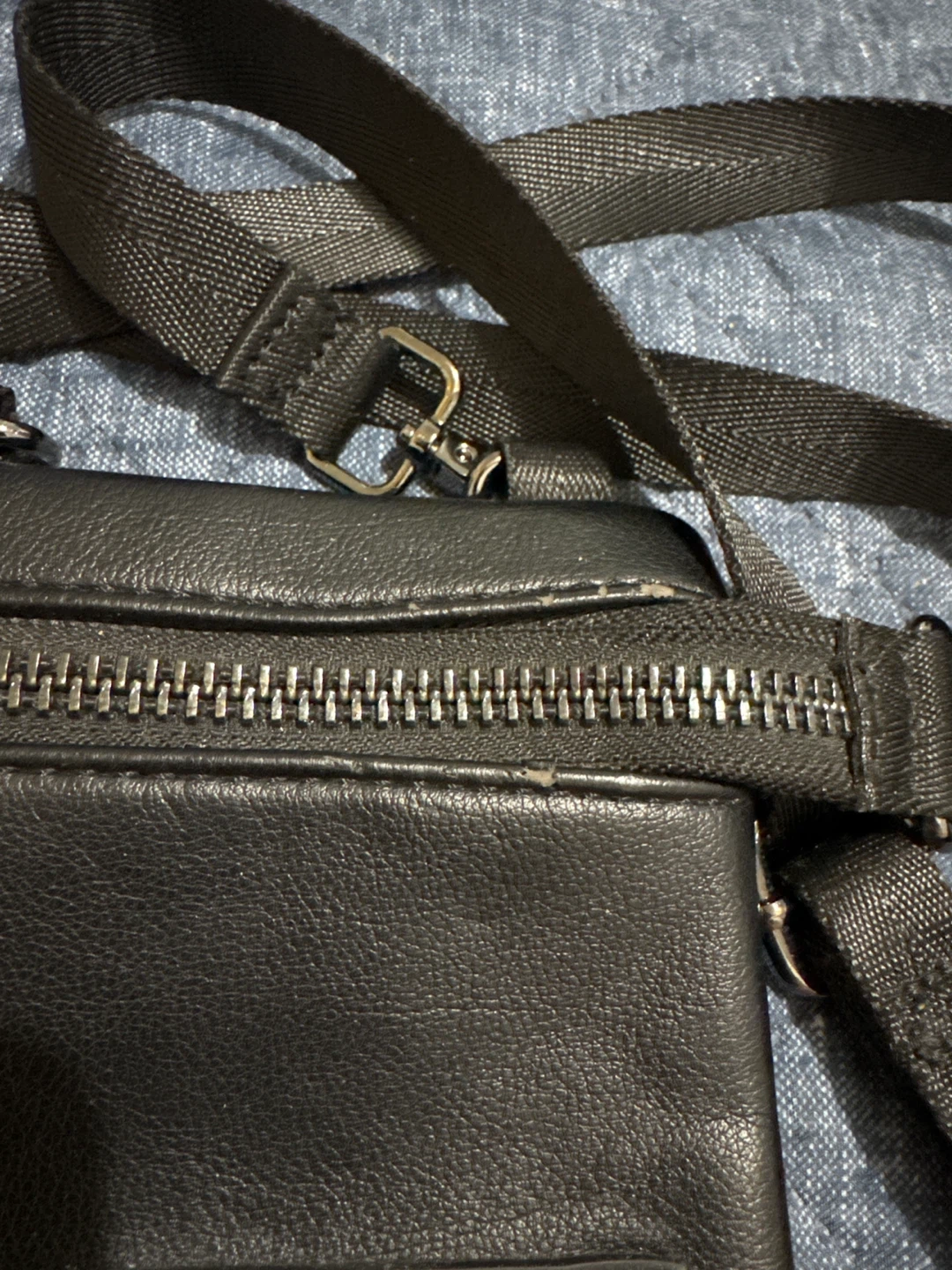 Zara Black Faux Leather Crossbody Bag - photo 2