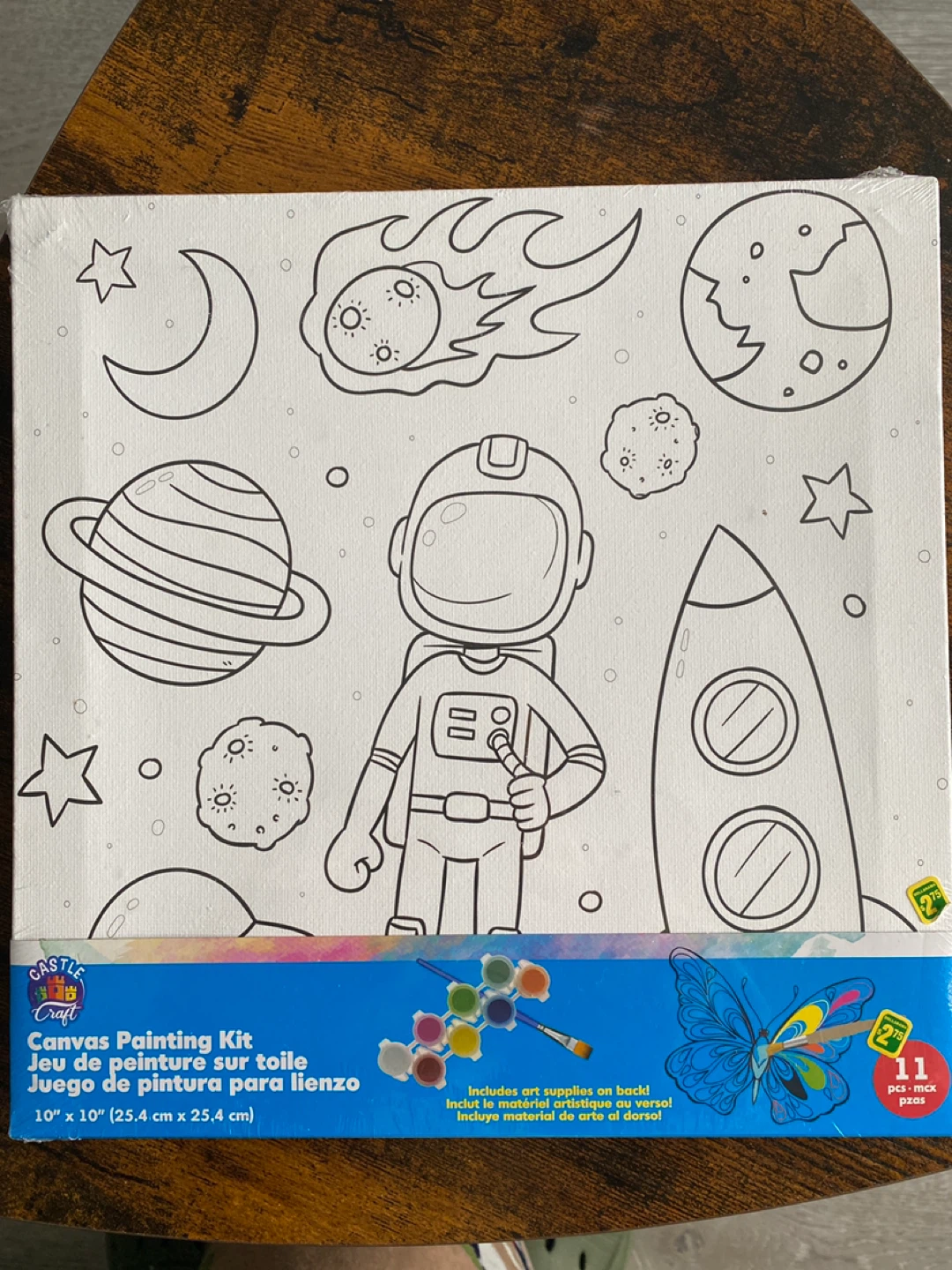 Castle Craft Canvas Painting Kit - Space Astronaut Theme