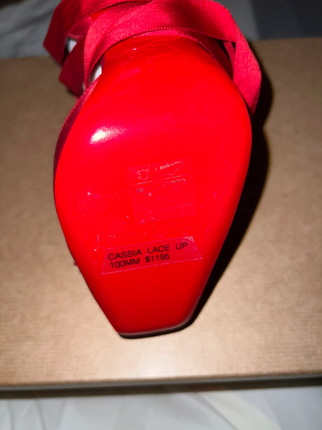 Christian Louboutin Red Satin Ballet Heels - photo 4