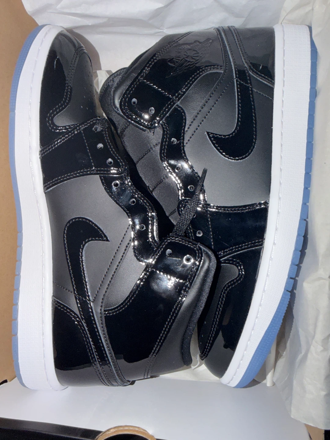 Air Jordan 1 Mid SE "Black/Concord" Sneakers - photo 3