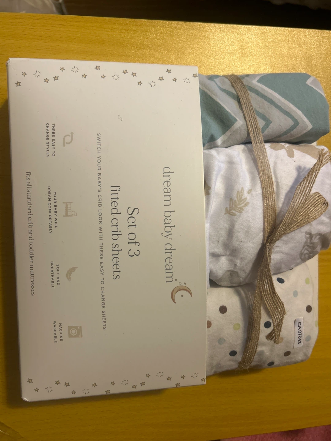 Dream Baby Dream Set of 3 Fitted Crib Sheets