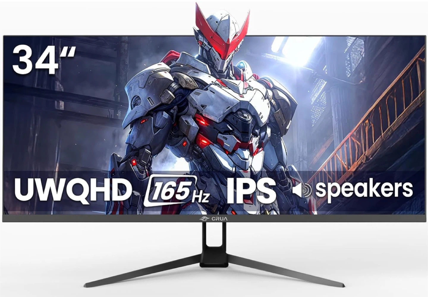 CRUA 34 Monitor 165Hz/144Hz, 21:9 UWQHD 3440x1440 IPS Panel
