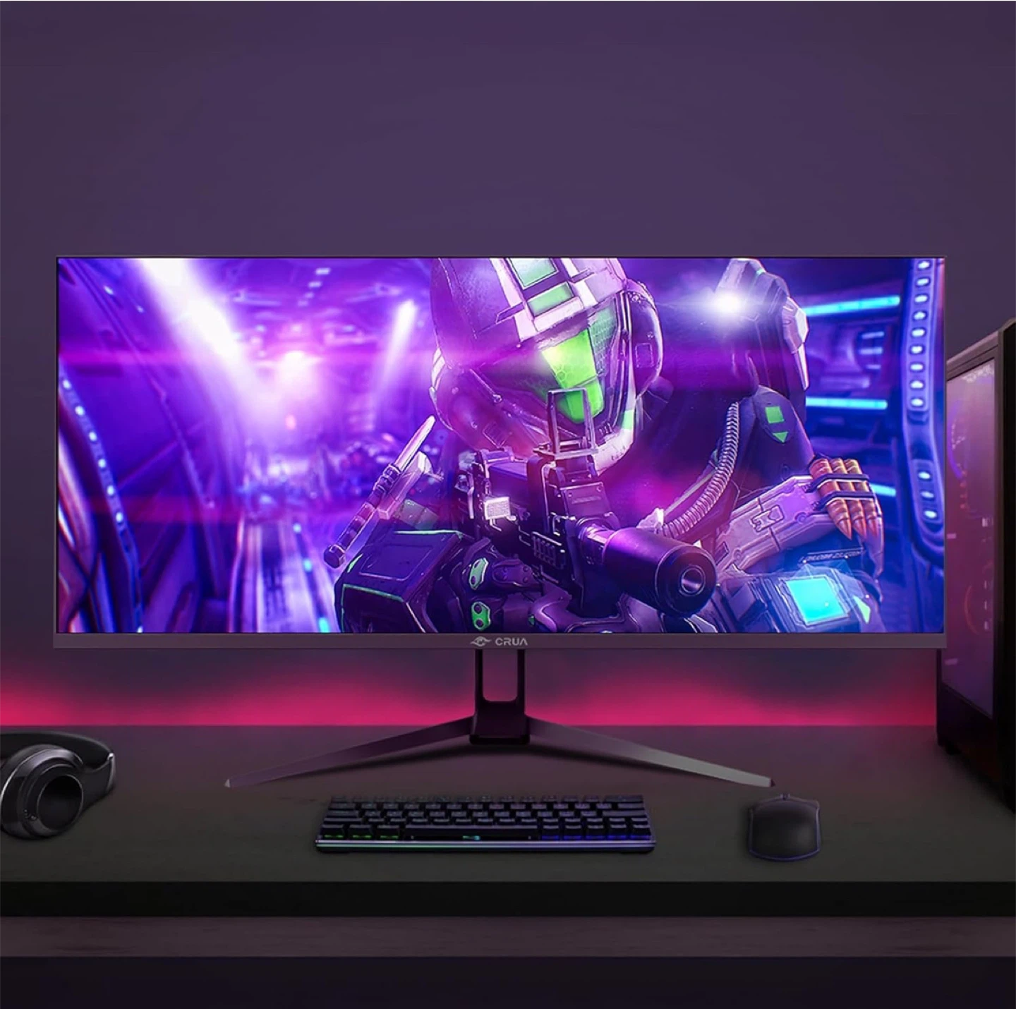 CRUA 34 Monitor 165Hz/144Hz, 21:9 UWQHD 3440x1440 IPS Panel - photo 2