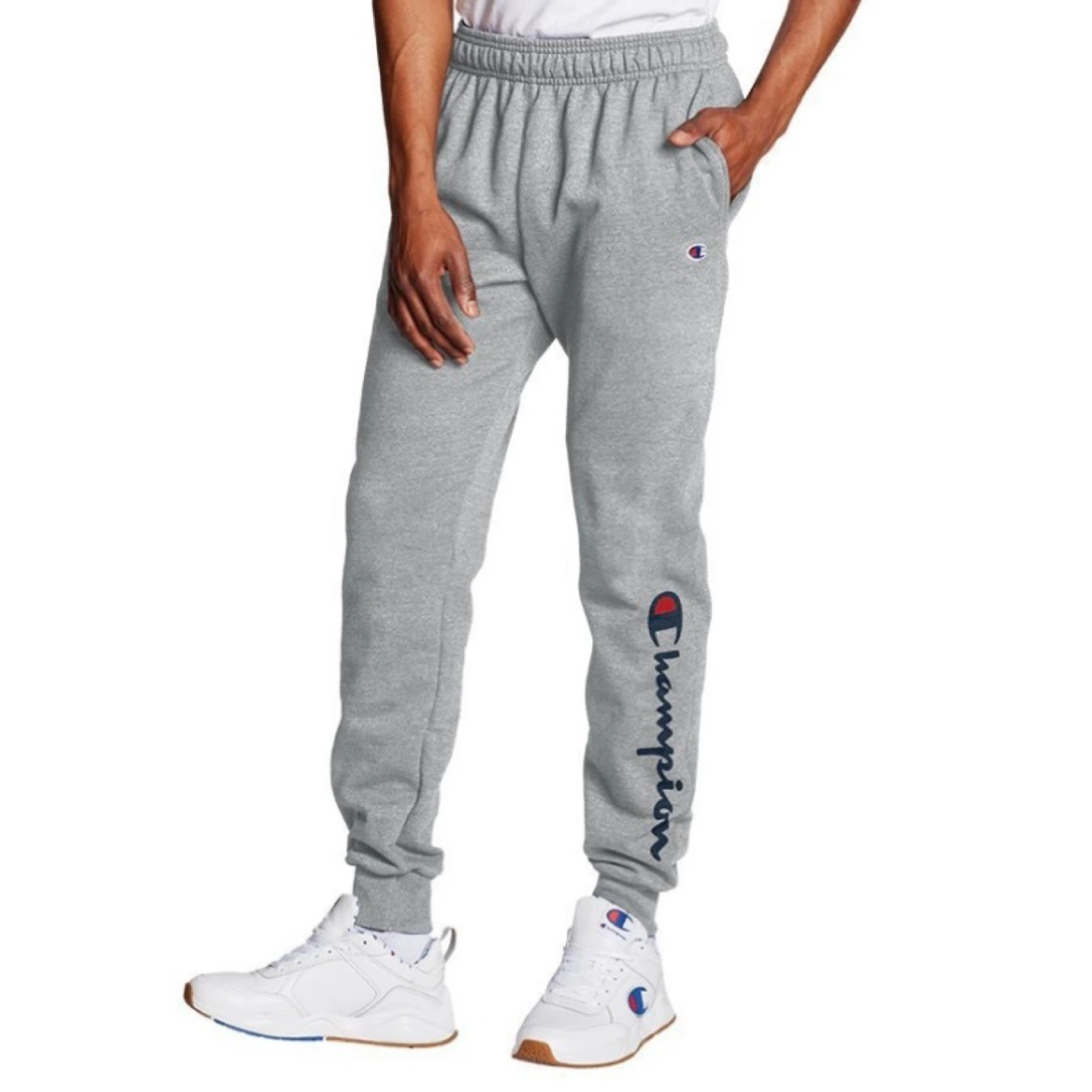 Champion Mens Fleece Sweatpants Powerblend Graphic Joggers NEW - photo 2