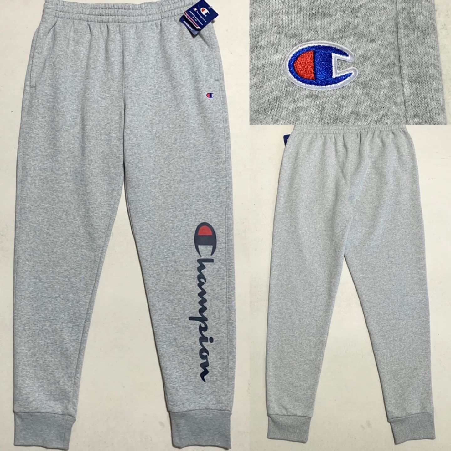 Champion Mens Fleece Sweatpants Powerblend Graphic Joggers NEW