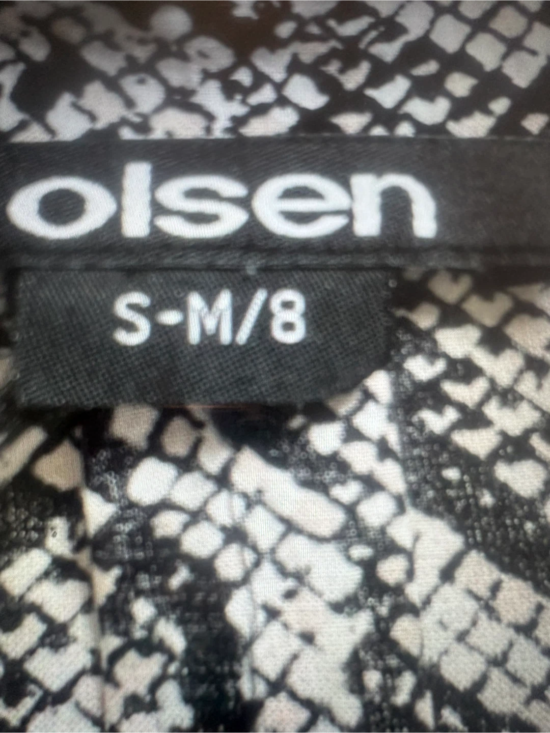 Chemise à imprimé serpent Olsen taille S-M/8 - photo 3