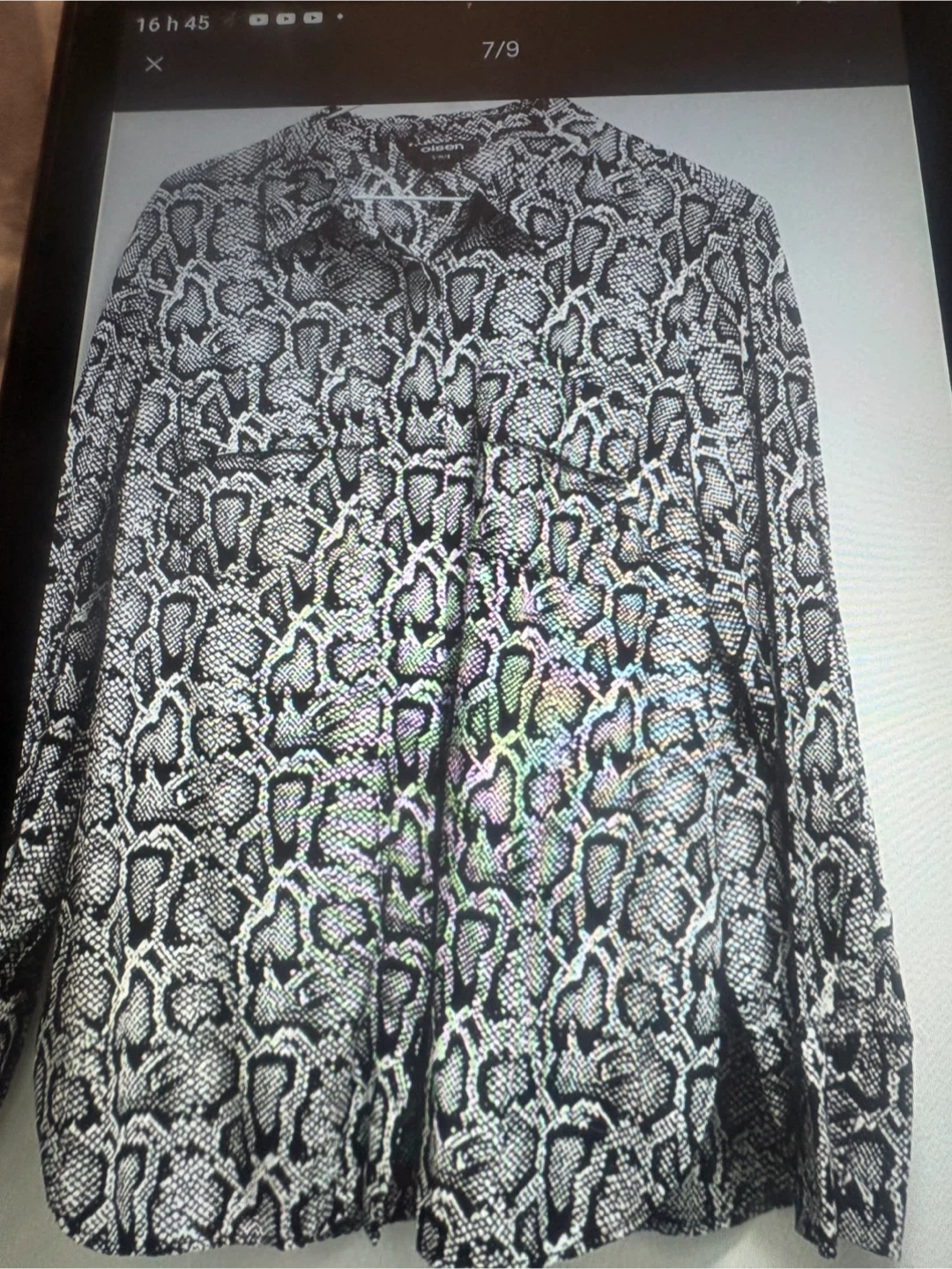 Chemise à imprimé serpent Olsen taille S-M/8