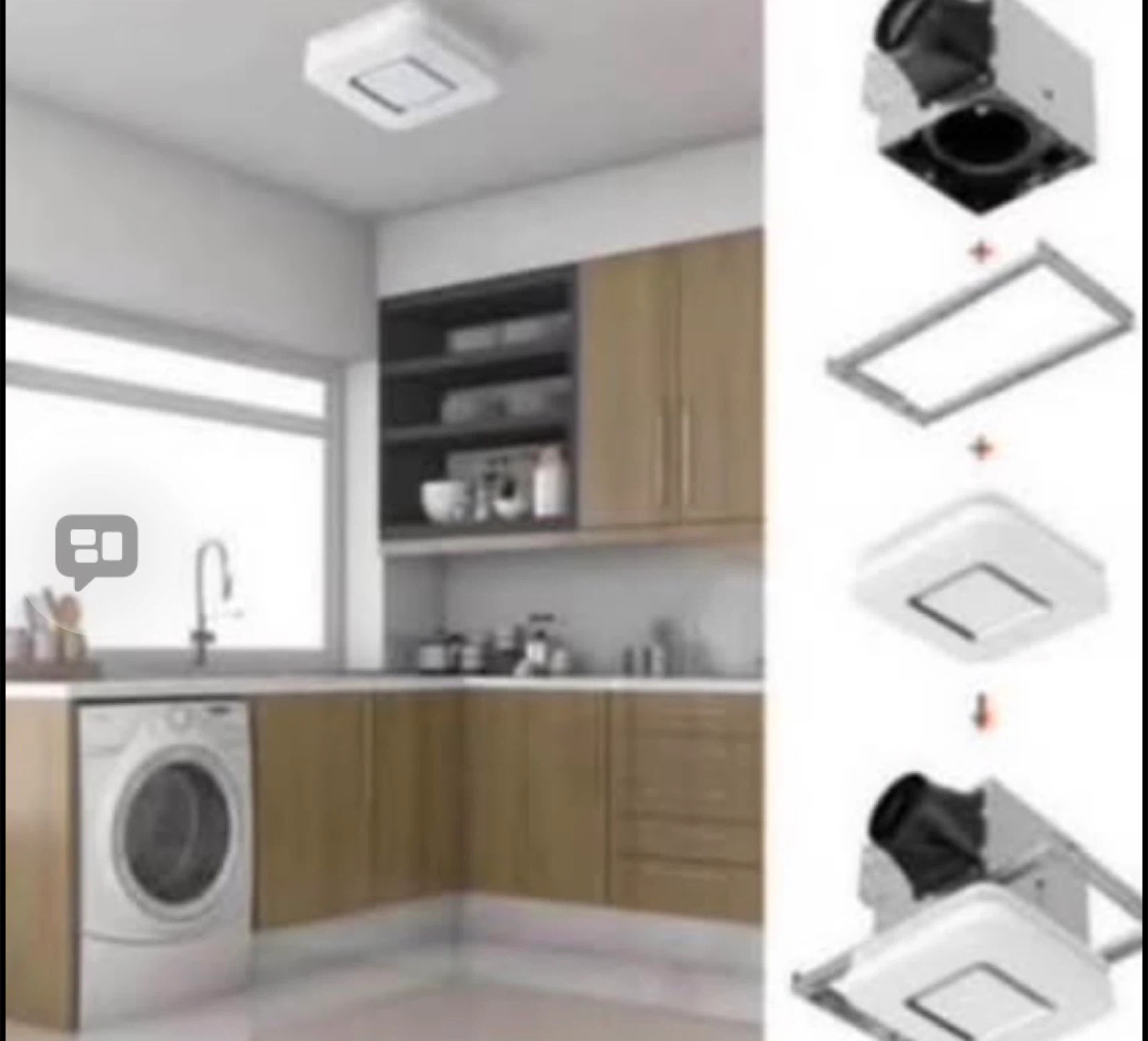 Ventilation Fan with Integrated Light - photo 4