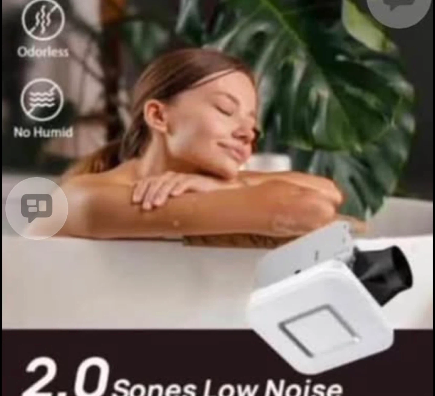 Ventilation Fan with Integrated Light