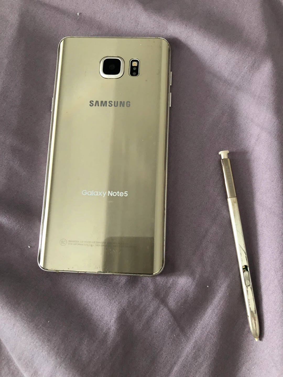 Samsung Galaxy Note 5 Gold Smartphone - photo 4