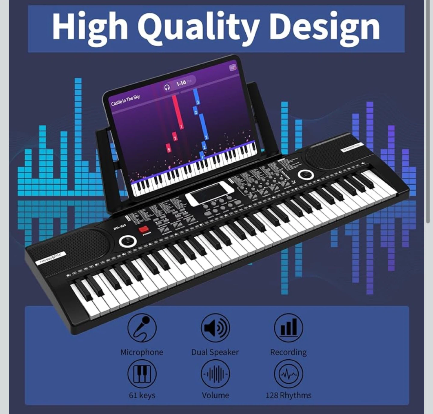 61 Keys Keyboard Piano, Electronic Digital