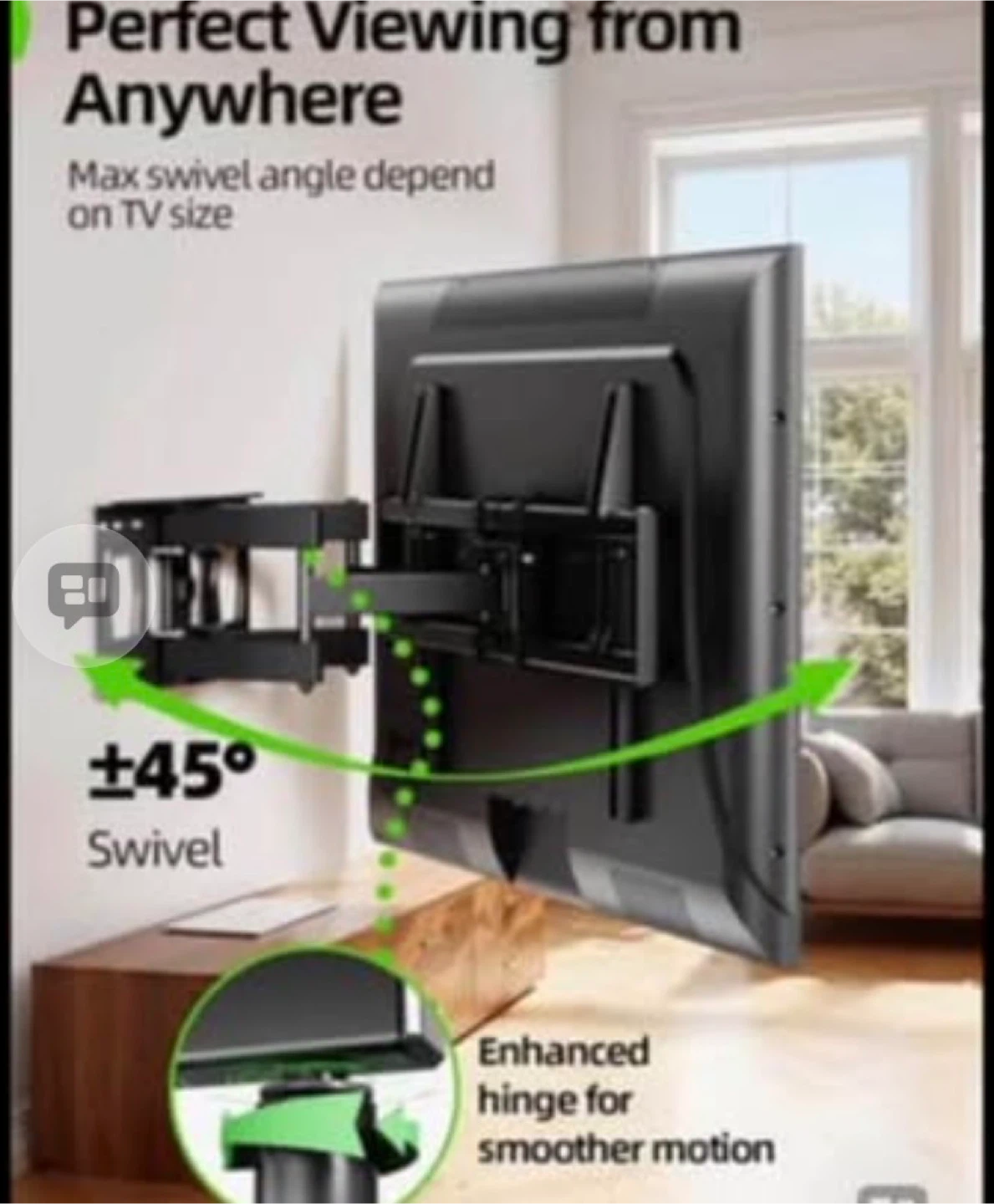 Full Motion TV Wall Mount 37”x86” - photo 4