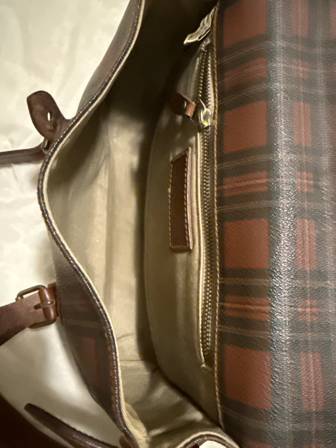Vintage Polo Ralph Lauren Plaid Crossbody Bag - photo 4
