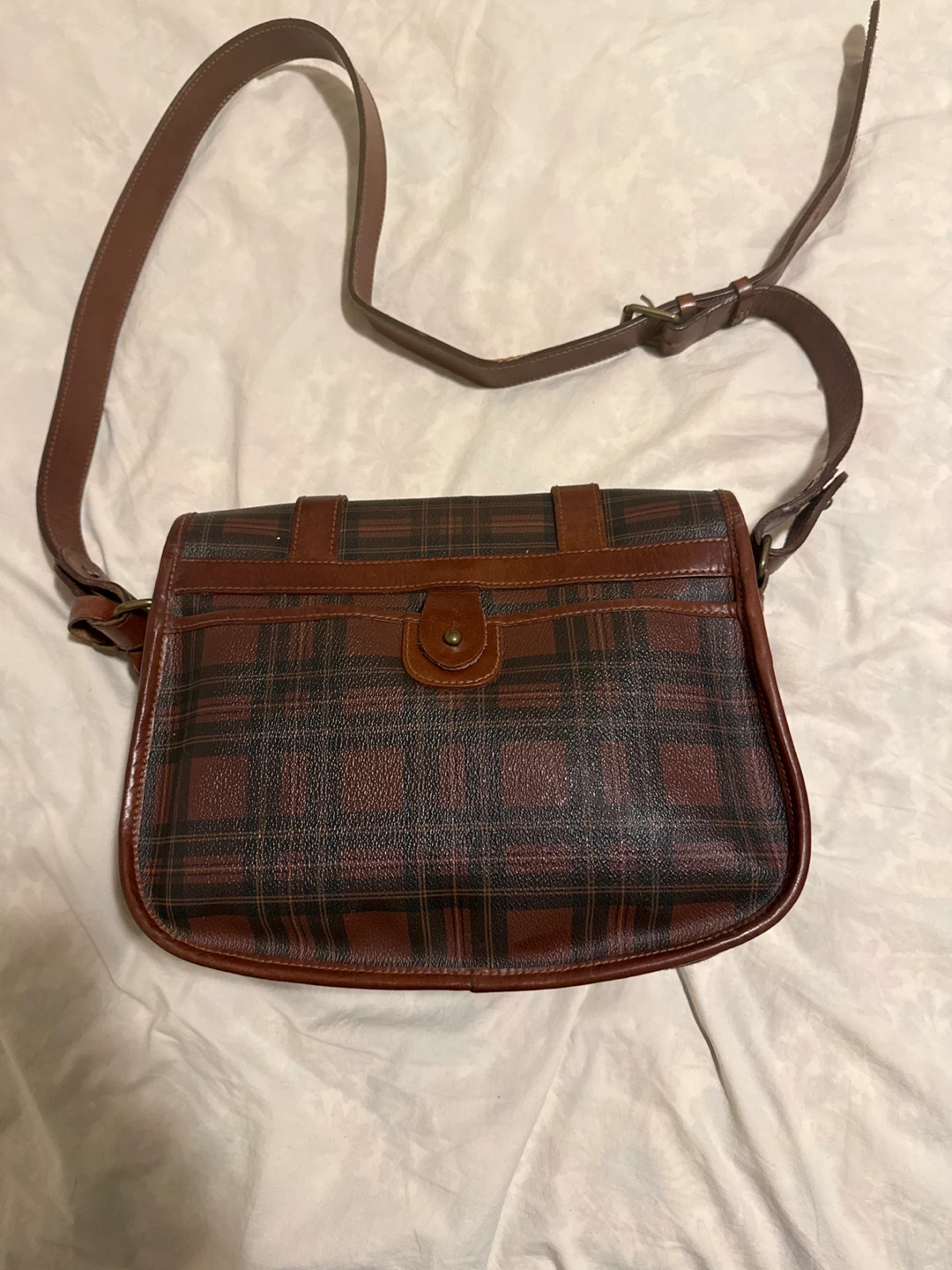 Vintage Polo Ralph Lauren Plaid Crossbody Bag - photo 3